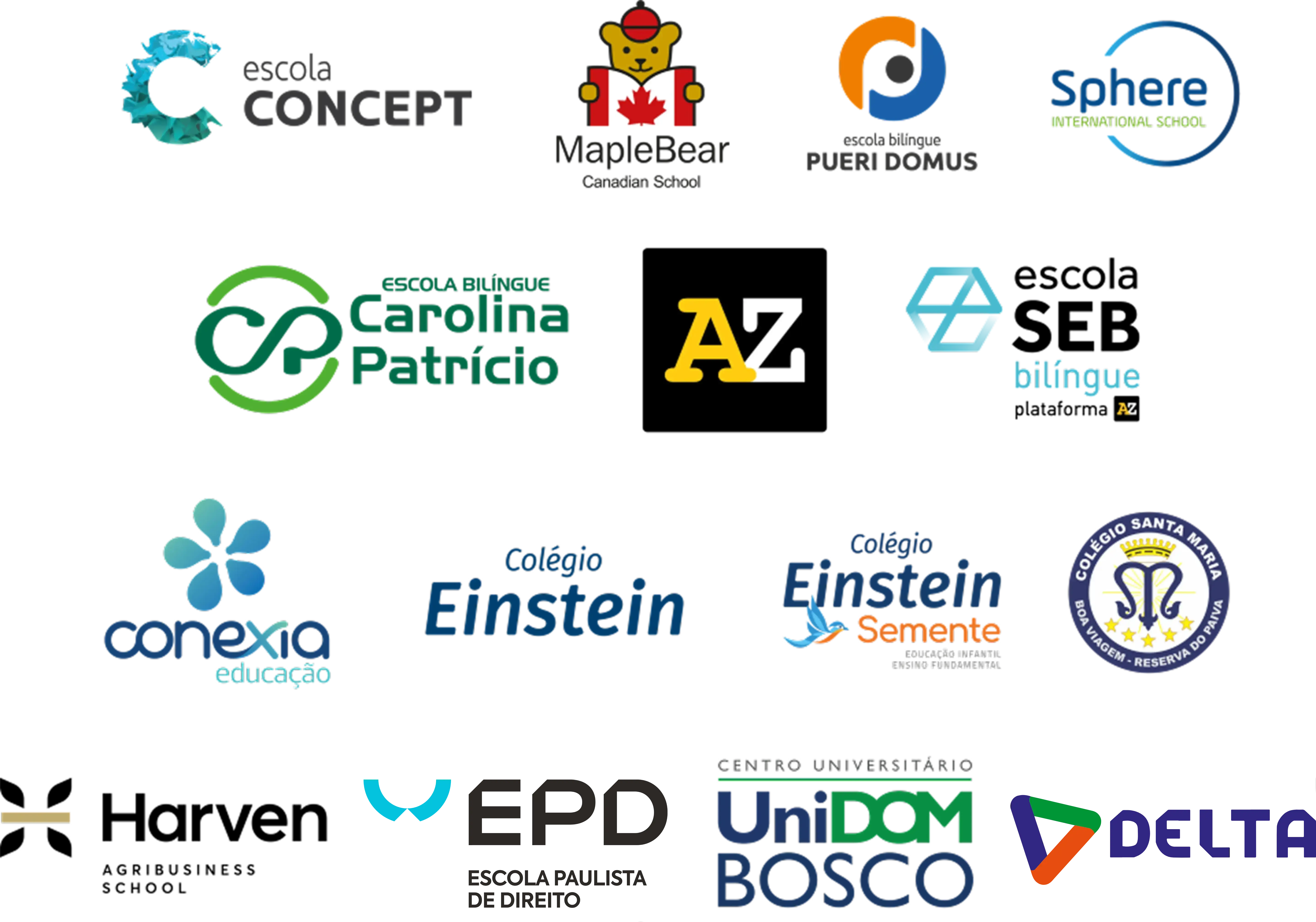 Escolas que fazem parte do grupo